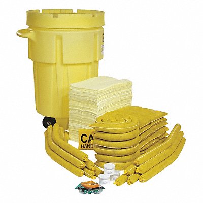 SPILLTECH SPKHZ95WD Spill Kit Wheeled Drum Chemical/Hazmat