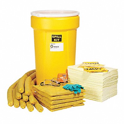 SPILLTECH SPKHZ55 Spill Kit Drum Chemical/Hazmat 24 H