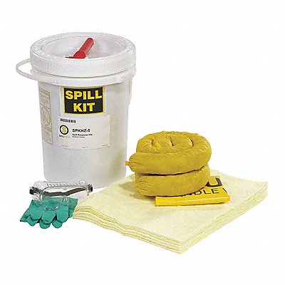 SPILLTECH SPKHZ5 Spill Kit Bucket Chemical/Hazmat