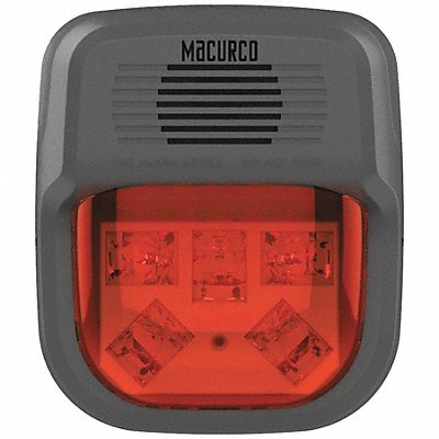 MACURCO HSR Horn Strobe Alarm 4-3/4 L 2 W LED
