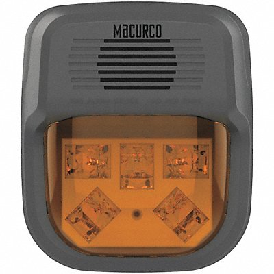 MACURCO HSA Horn Strobe Alarm 4-3/4 L 2 W LED