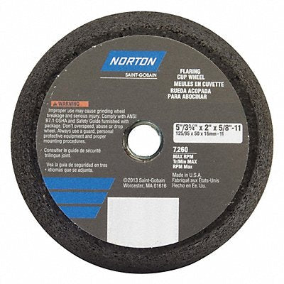 NORTON 66253479679 Flaring Cup Grinding Wheel Type 11