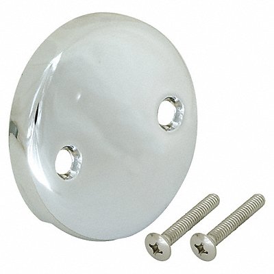 GRAINGER 35245 Overflow Face Plate Silver