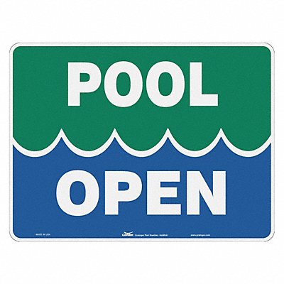 CONDOR 444M48 Safety Sign 18 in x 24 in Aluminum