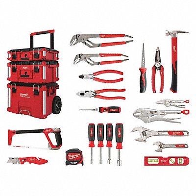 MILWAUKEE 48220140 Electricians Kit 18 pcs. Uninsulated