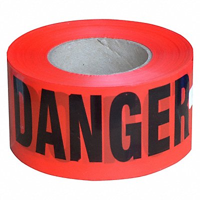 GRAINGER R175M31000D12 Barricade Tape Red 1 000 ft L 3 in