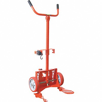 WESCO 240017 Drum Hand Truck 1000 lb Steel Orange