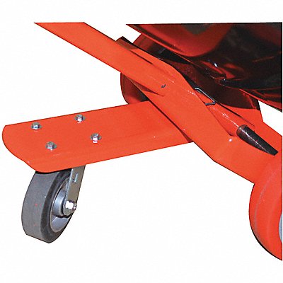 WESCO 240210 Third Wheel Orange Polyurethane