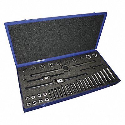 GREENFIELD THREADING 420363 Tap/Die Set 44pc UNC UNF