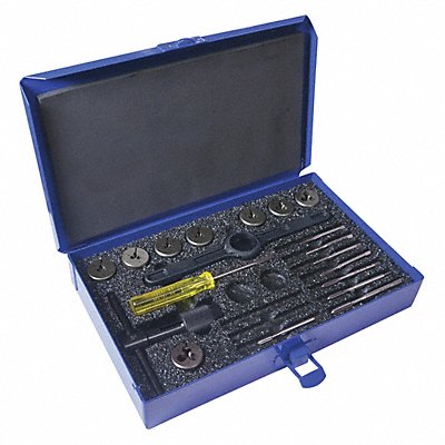 GREENFIELD THREADING 423003 Tap/Die Set 19pc UNC UNF