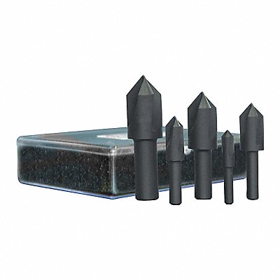 CLEVELAND C00973 Countersink Set 1/4 3/4 1/8 L HSS