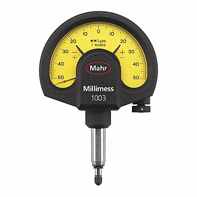MAHR 4334000 Dial Indicator 0.0001 Graduations Yellow