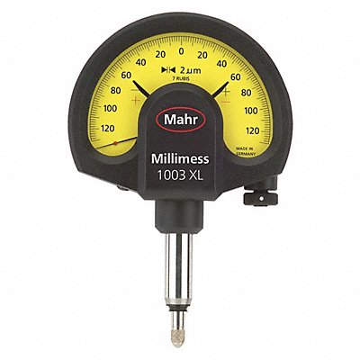 MAHR 4334001 Dial Indicator 0.0002 Graduations Yellow