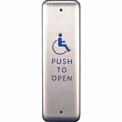 BEST CL2055HANDICAPLOGOPUSHTOOPENTEXT Push Plate For Auto Operator 4-3/4 L