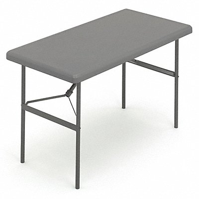 ICEBERG 65507 Folding Table Rectangular Polyethylene 48 L 24 W