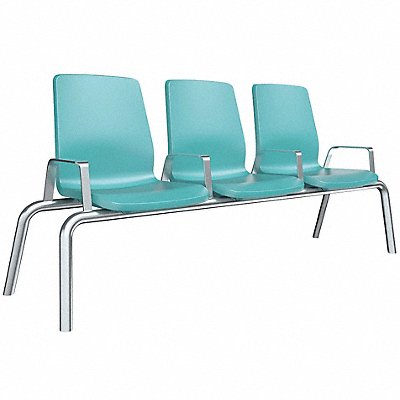 CORTECH 34BGG Structured Seating 3 Seats Blue Grey