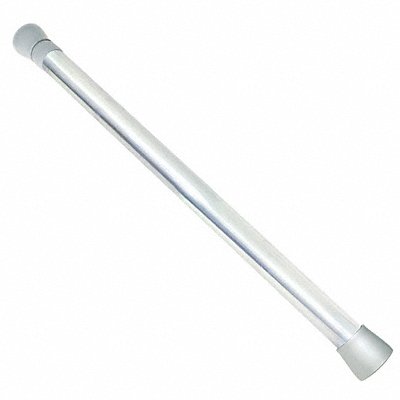 GRAINGER 15123 Shower Rod Zinc 72 in L Polished Chrome