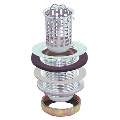 GRAINGER 30037 Sink Drain 2 7/8 in Dia SS
