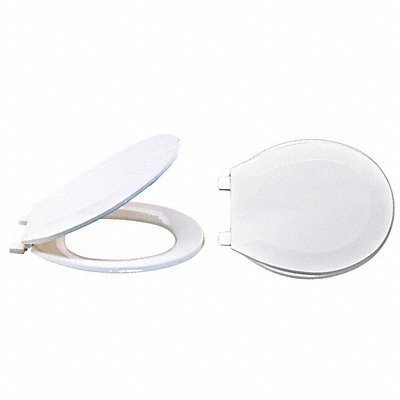 GRAINGER 65901 Toilet Seat Round Bowl Closed Front