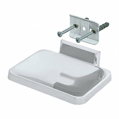 GRAINGER 15202 Soap Dish Silver 4 1/2 in W