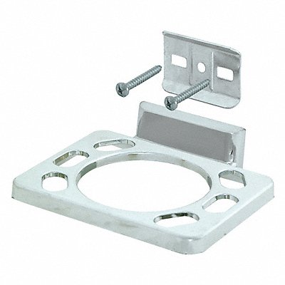 GRAINGER 15207 Toothbrush Holder Silver 3 in W