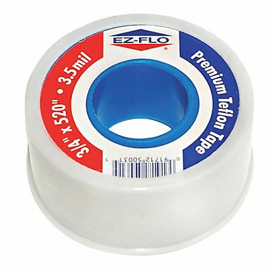 GRAINGER 50011 Thread Sealant Tape White PTFE 260 L