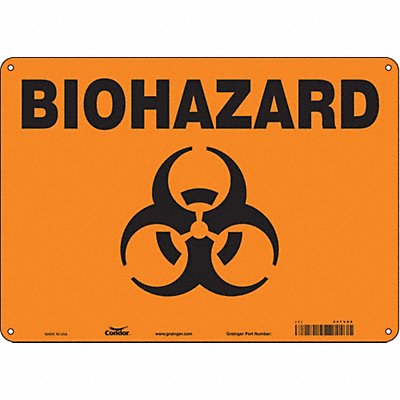CONDOR 447V66 Safety Sign 10 inx14 in Polyethylene