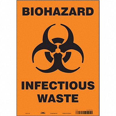 CONDOR 447W78 Safety Sign 14 inx10 in Vinyl