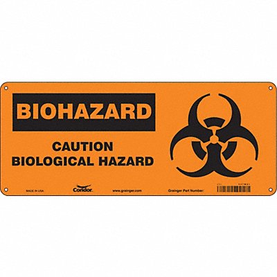 CONDOR 447W81 Safety Sign 7 in x 17 in Polyethylene