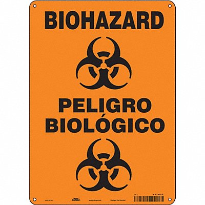 CONDOR 447W93 Safety Sign 14 in x 10 in Polyethylene