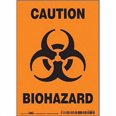 CONDOR 447X03 J8124 Safety Sign 7 inx5 in Vinyl
