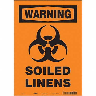CONDOR 447X76 Safety Sign 14 in x 10 in Vinyl
