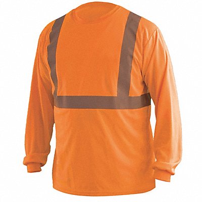 OCCUNOMIX LUXLSET2BOS J6319 Long Sleeve T-Shirt S ANSI Class 2