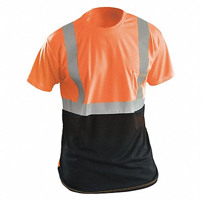 OCCUNOMIX LUXSSETPBKOXL J6321 Short Sleeve T-Shirt XL ANSI Class 2