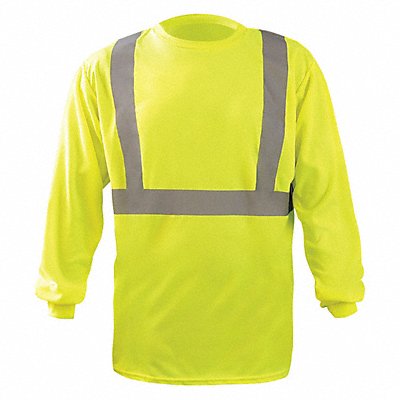 OCCUNOMIX LUXLST2BXY5X J6337 Long Sleeve T-Shirt 5XL ANSI Class 2
