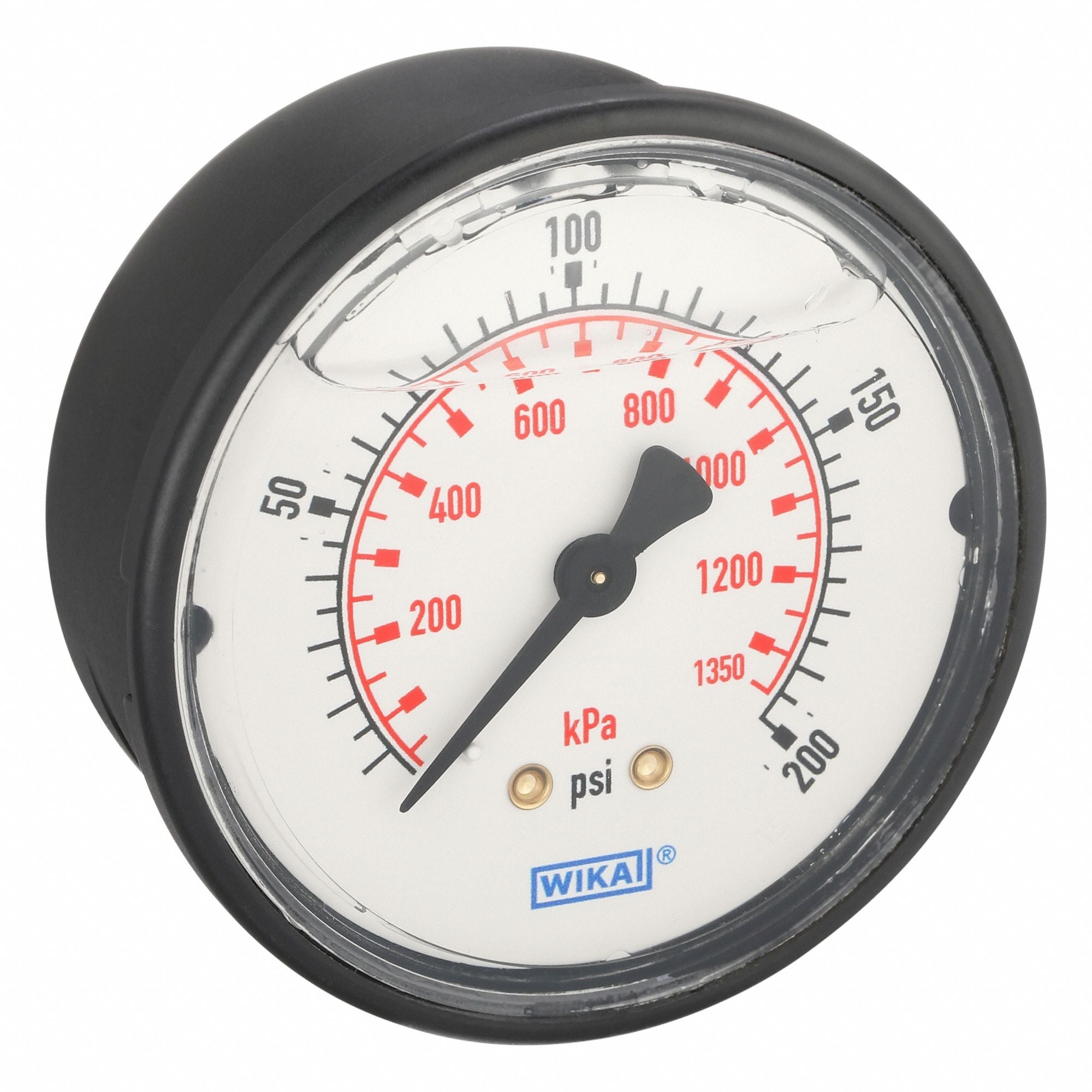 WIKA 1131325200B Pressure Gauge 2-1/2 Dial Size