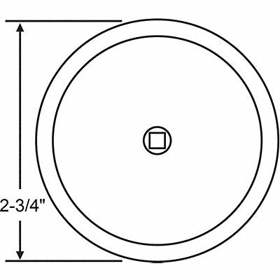 GRAINGER 90010221SNK Back Plate 2-3/4 W Satin Nickel