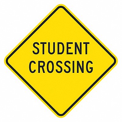 LYLE T11614HI12x12 Student Crossing Traffic Sign 12 x 12