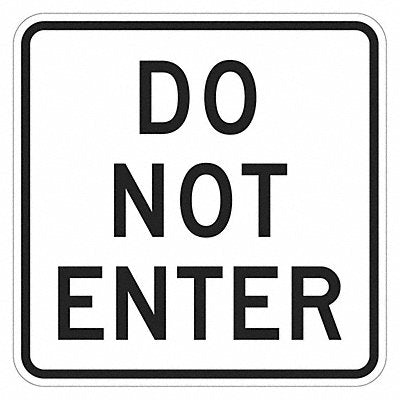 LYLE T11872EG12x12 Do Not Enter Traffic Sign 12 x 12