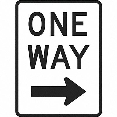 LYLE T11014EG12x18 One Way Traffic Sign 18 x 12