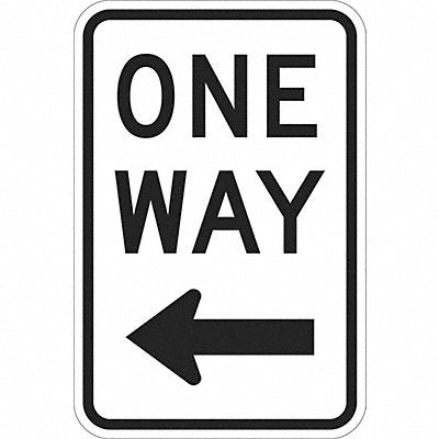 LYLE T11015DG12x18 One Way Traffic Sign 18 x 12
