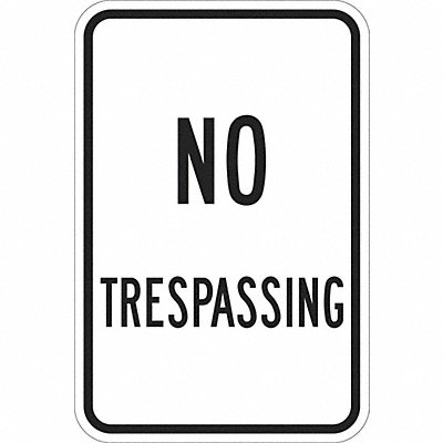 LYLE T11157DG12x18 Facility Sign 18 in Aluminum