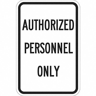 LYLE T11160DG12x18 Admittance Sign 18 in Aluminum
