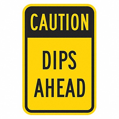 LYLE T11339EG12x18 Dip Traffic Sign 18 x 12