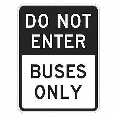 LYLE T11873HI12x18 Do Not Enter Traffic Sign 18 x 12