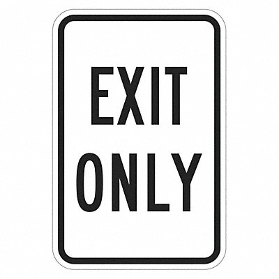 LYLE T11909HI12x18 Exit Only Parking Sign 18 x 12