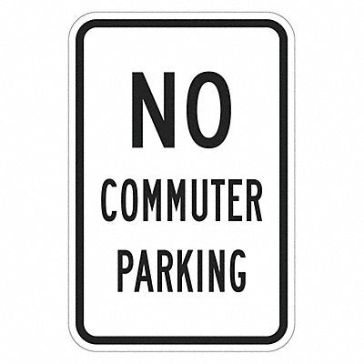 LYLE T12487EG12x18 No Commuter Parking Sign 18 x 12