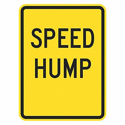 LYLE T15006HI12x18 Speed Hump Traffic Sign 18 x 12
