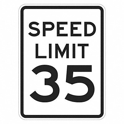 LYLE T15025EG12x18 Speed Limit 35 Traffic Sign 18 x 12