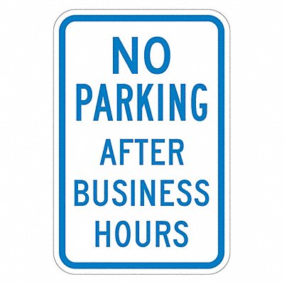 LYLE T12901DG12x18 No Parking After Hours Sign 18 x 12